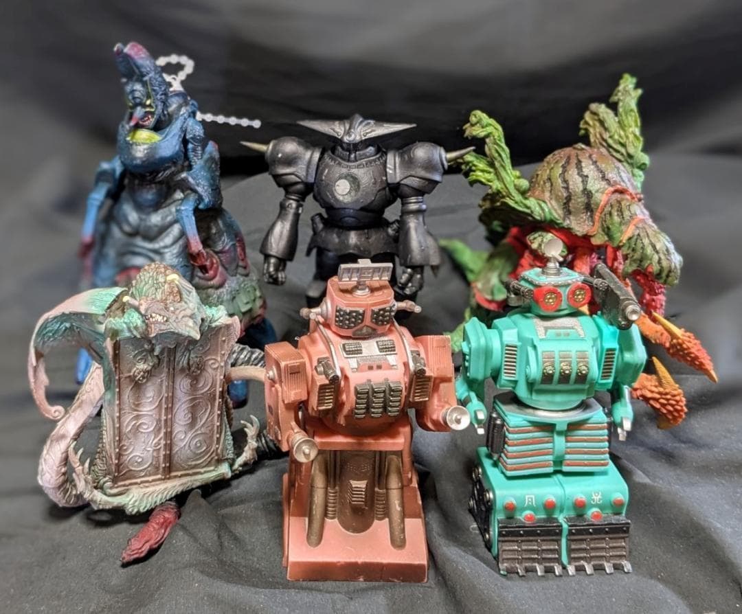 鉄甲機ミカヅキ＆登場イドム（タカラ）PVCフィギュア６体セット TAKARA (タカラ) フィギュア D-02 ミカヅキ凱 鉄甲機 ミカヅキ