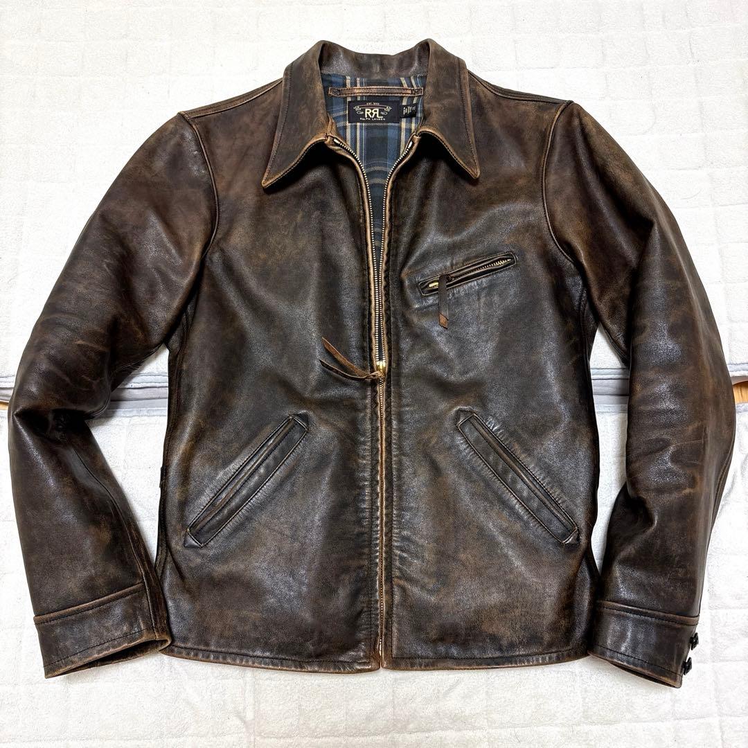 限定セール　RRL ダブルアールエル　ラルフローレン レザージャケット　革ジャン