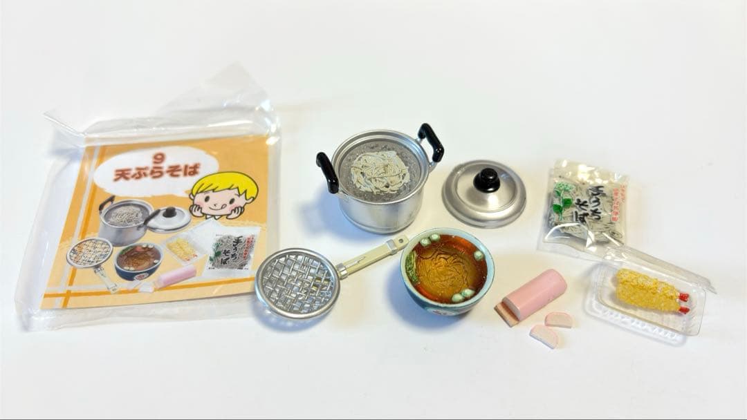 リーメント ほっぺがおちちゃう 天ぷらそば ミニチュア ぷちサンプル