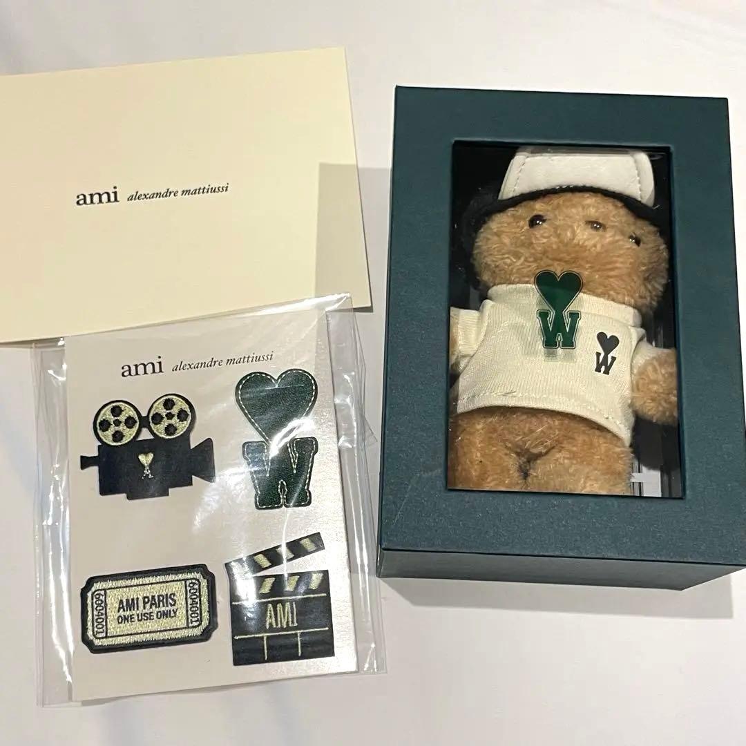 チェウシク×AMI コラボカスタムテディベアキーリング特典ワッペン