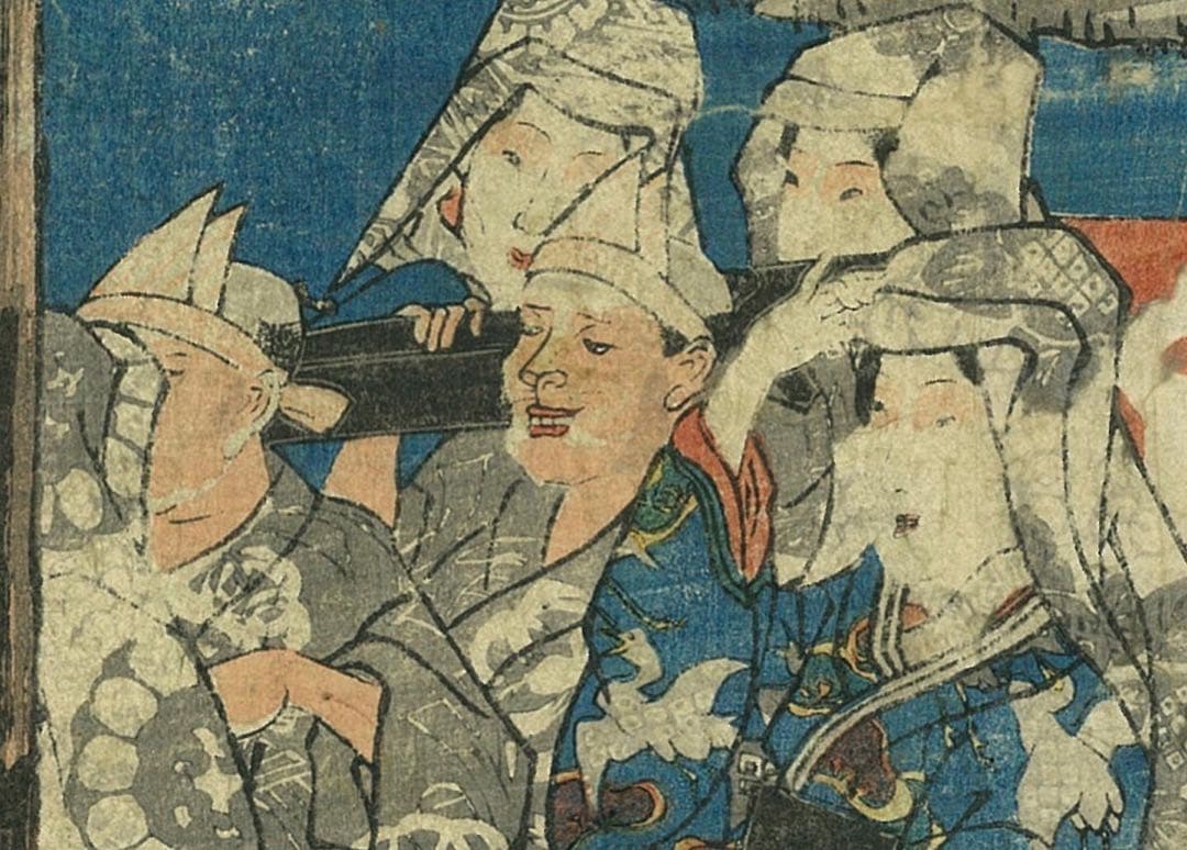 I*7様 狐の嫁入図 画:歌川国芳 1839-1842頃 浮世絵 - メルカリ