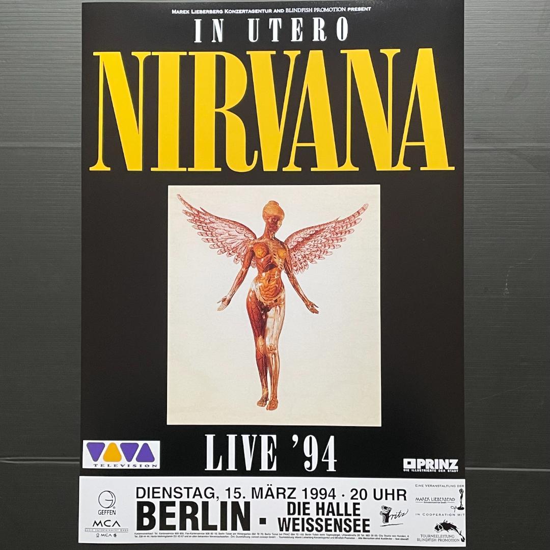 ポスター☆ニルヴァーナ Nirvana☆1994 ドイツ中止コンサート - メルカリ