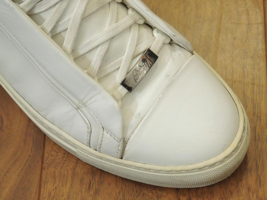 ブリオーニ Brioni レザースニーカー 6 JP24.5 最高級モデル10万