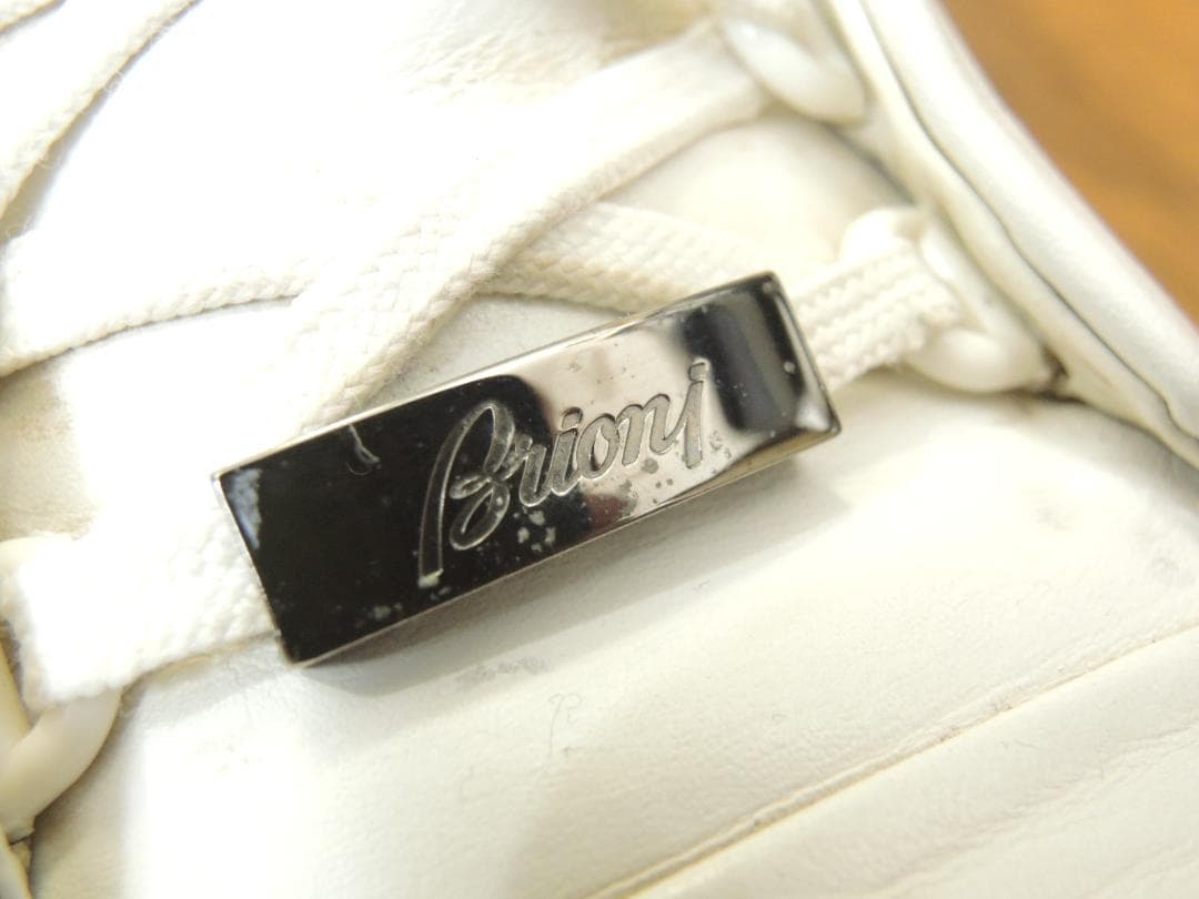 ブリオーニ Brioni レザースニーカー 6 JP24.5 最高級モデル10万