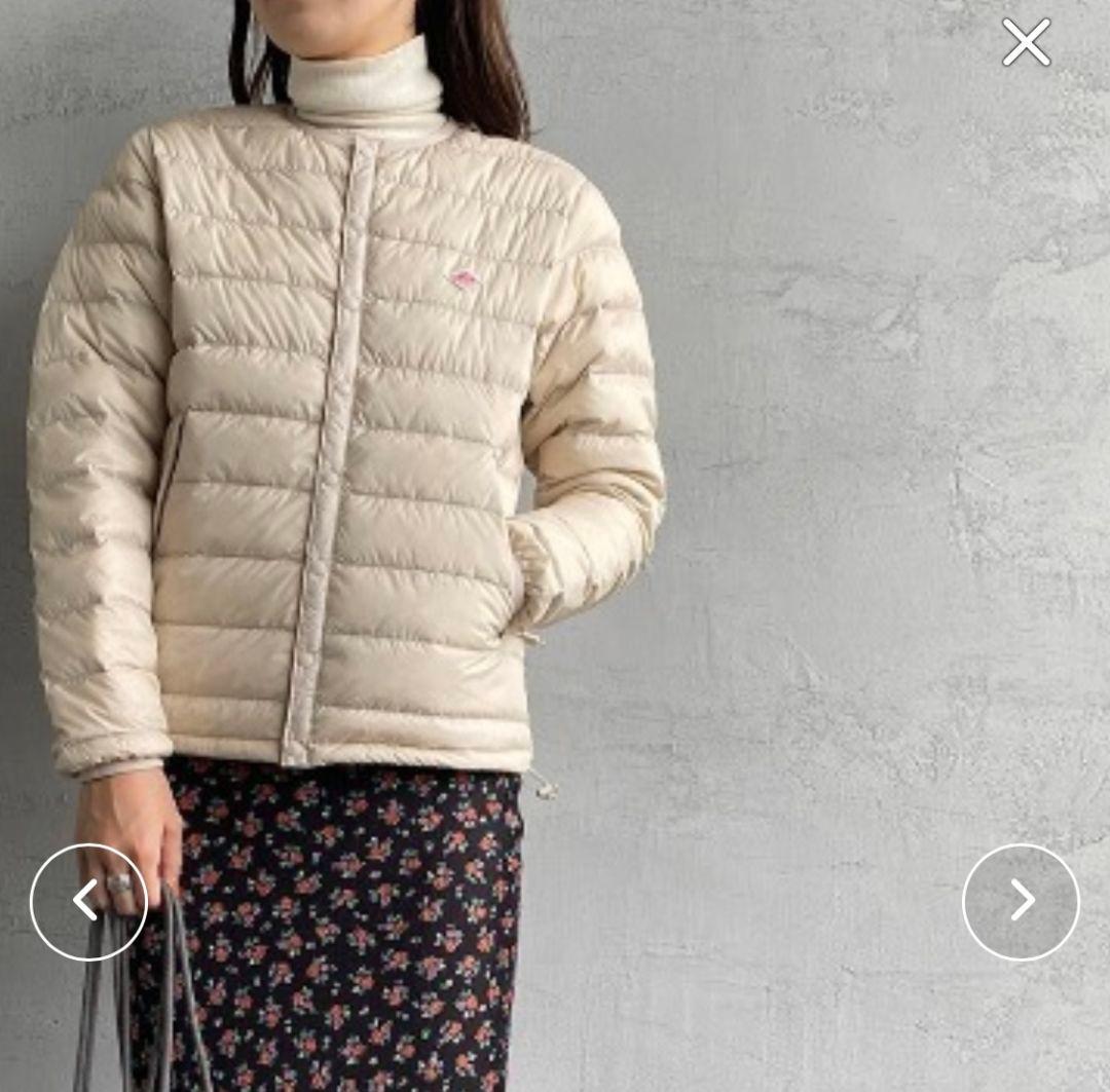 DANTON ダントン インナーダウン ジャケット オイスターホワイト M