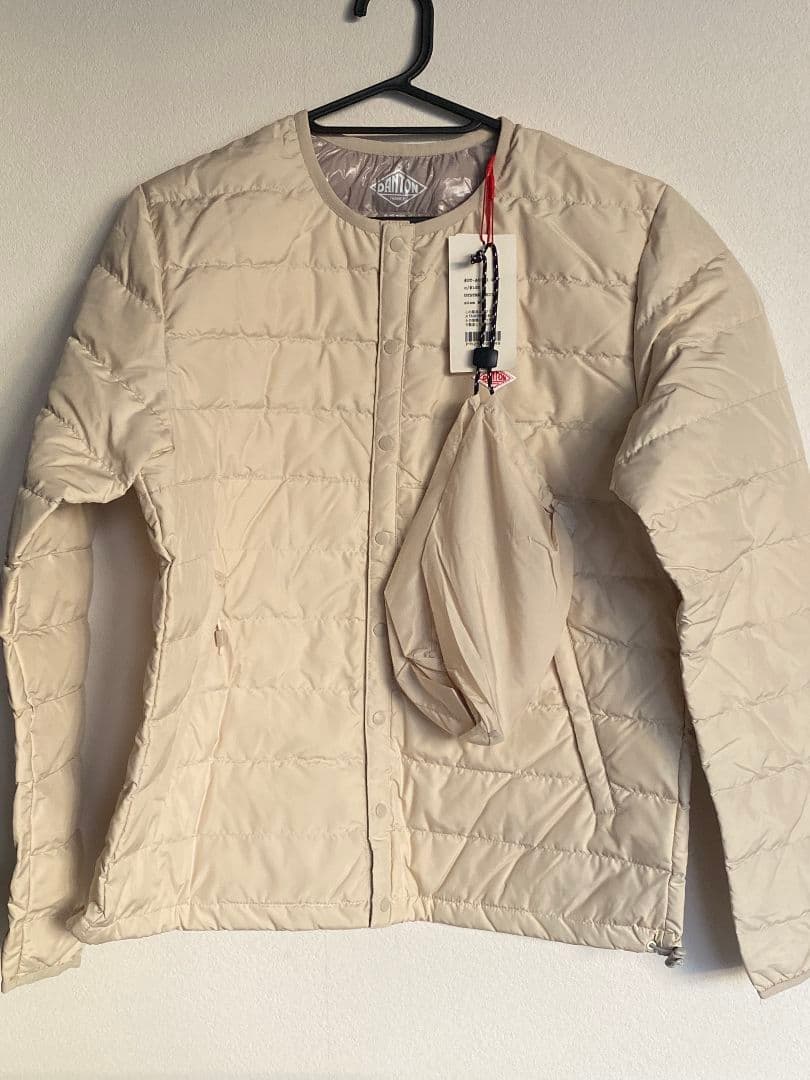 DANTON ダントン インナーダウン ジャケット オイスターホワイト M