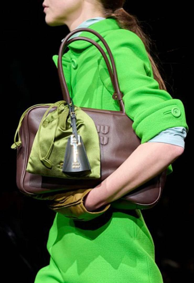 期間限定値下げ! miumiu ボー バッグ ラージ ブラウン ミュウミュウ