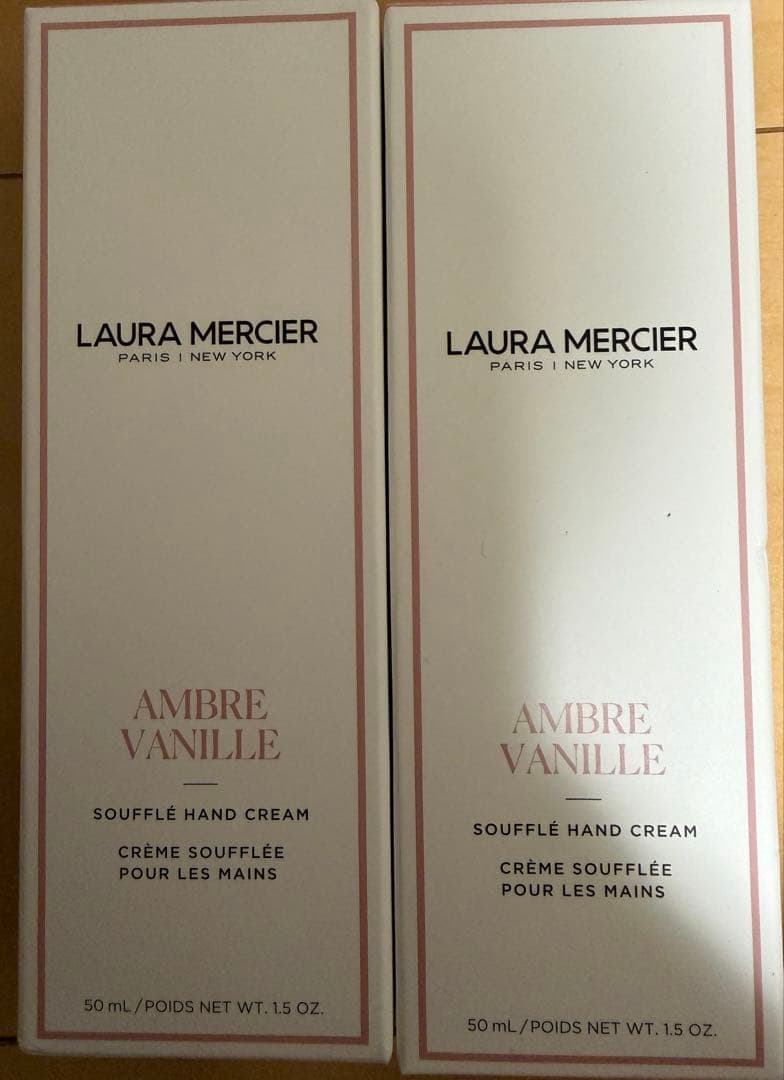 【新品】ローラメルシエ　スフレ ハンドクリーム　アンバーバニラ　50ml 2個