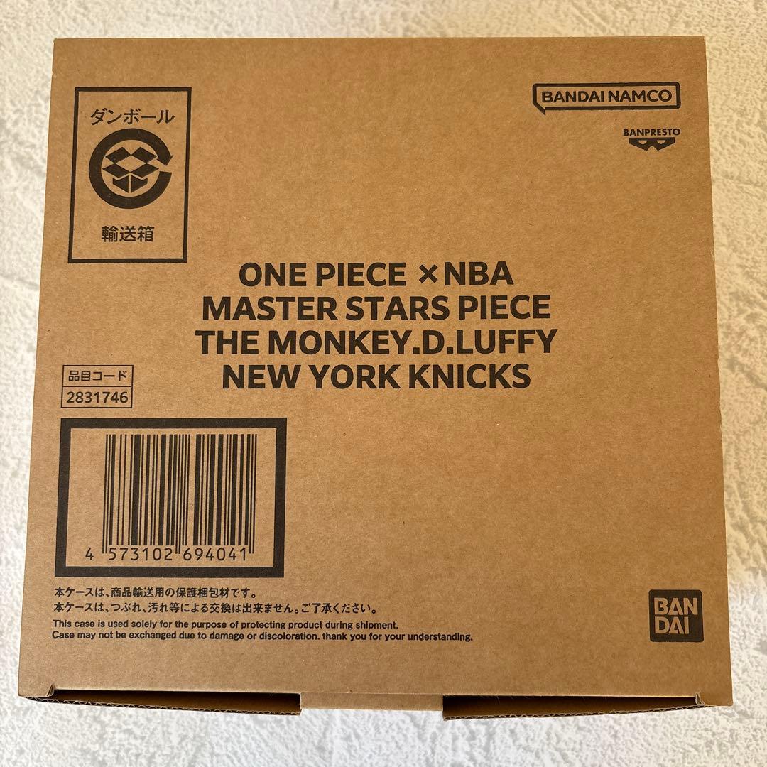 未使用未開封：ワンピース フィギュア NBA ニックス ルフィ ベースショップ