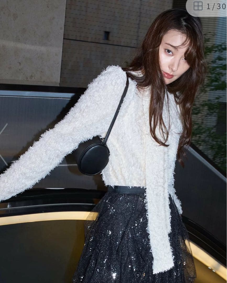 FRAY.I.D ジャガードボウタイタックスリーブブラウス - メルカリ