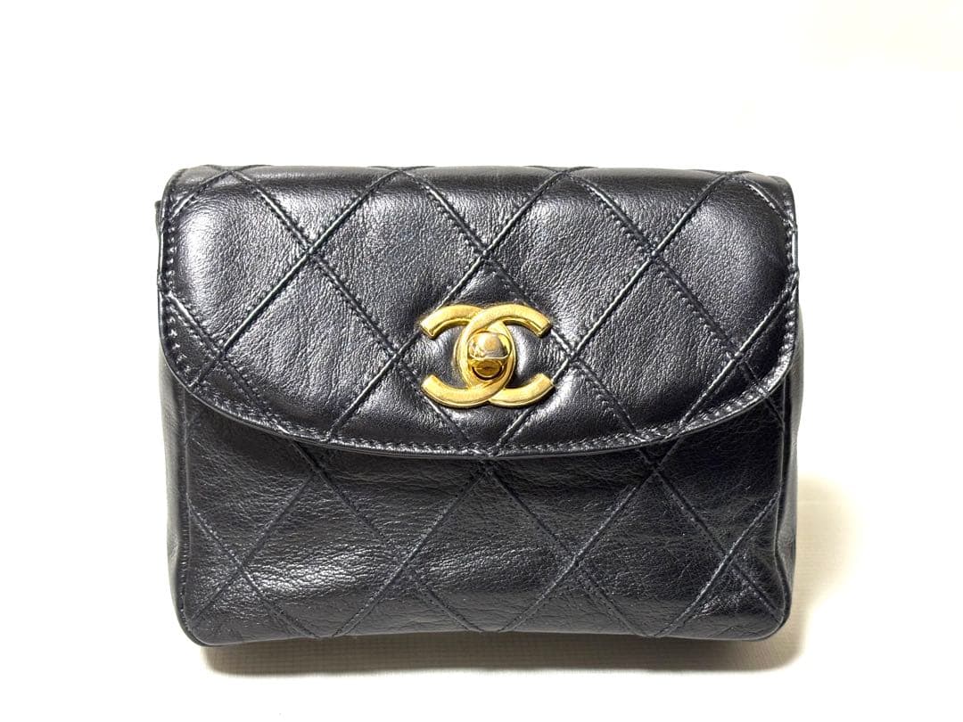 CHANELシャネルマトラッセ ウエストポーチ ベルト無し