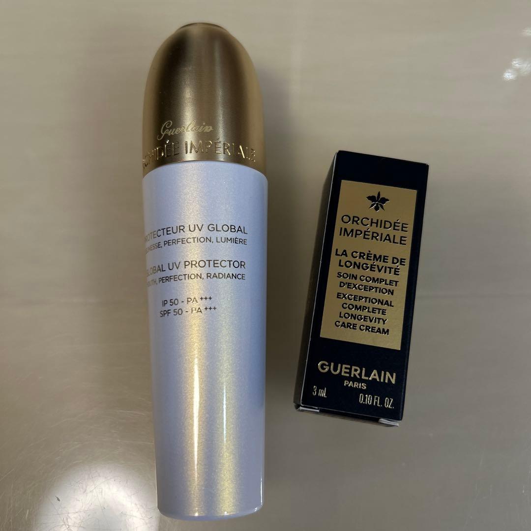 ゲラン オーキデ アンペリアル 下地＆サンプル オーキデ アンペリアル ホワイト ⋅ セロム イン Uvプロテクター