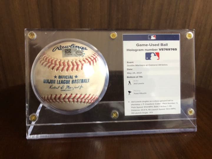 菊池雄星 MLB 実使用公式球 ホログラムステッカー付き 菊池雄星 MLB 実使用公式球 ホログラムステッカー付き - メルカリ