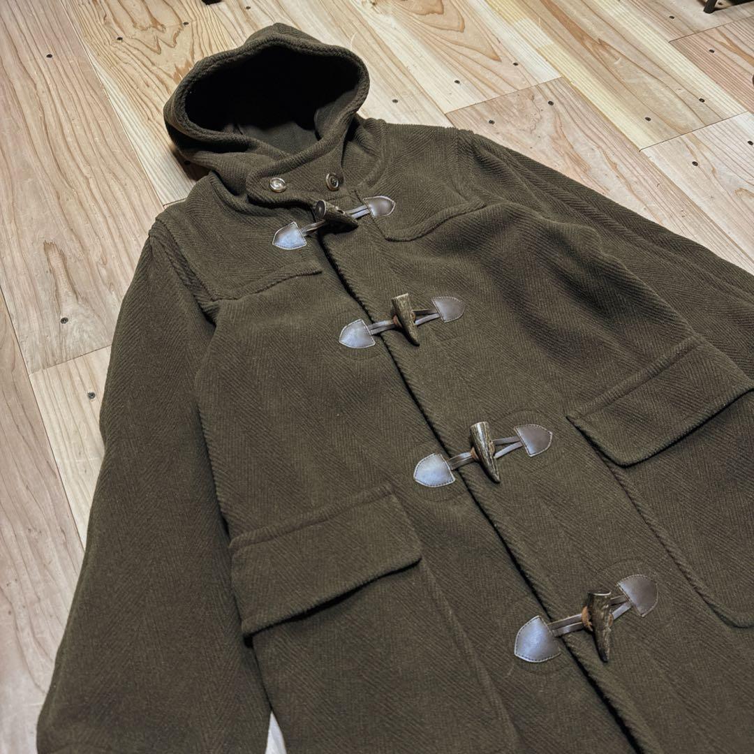 GALERIE VIEウール混 ヘリンボーンダッフルコート ブラウン フリー