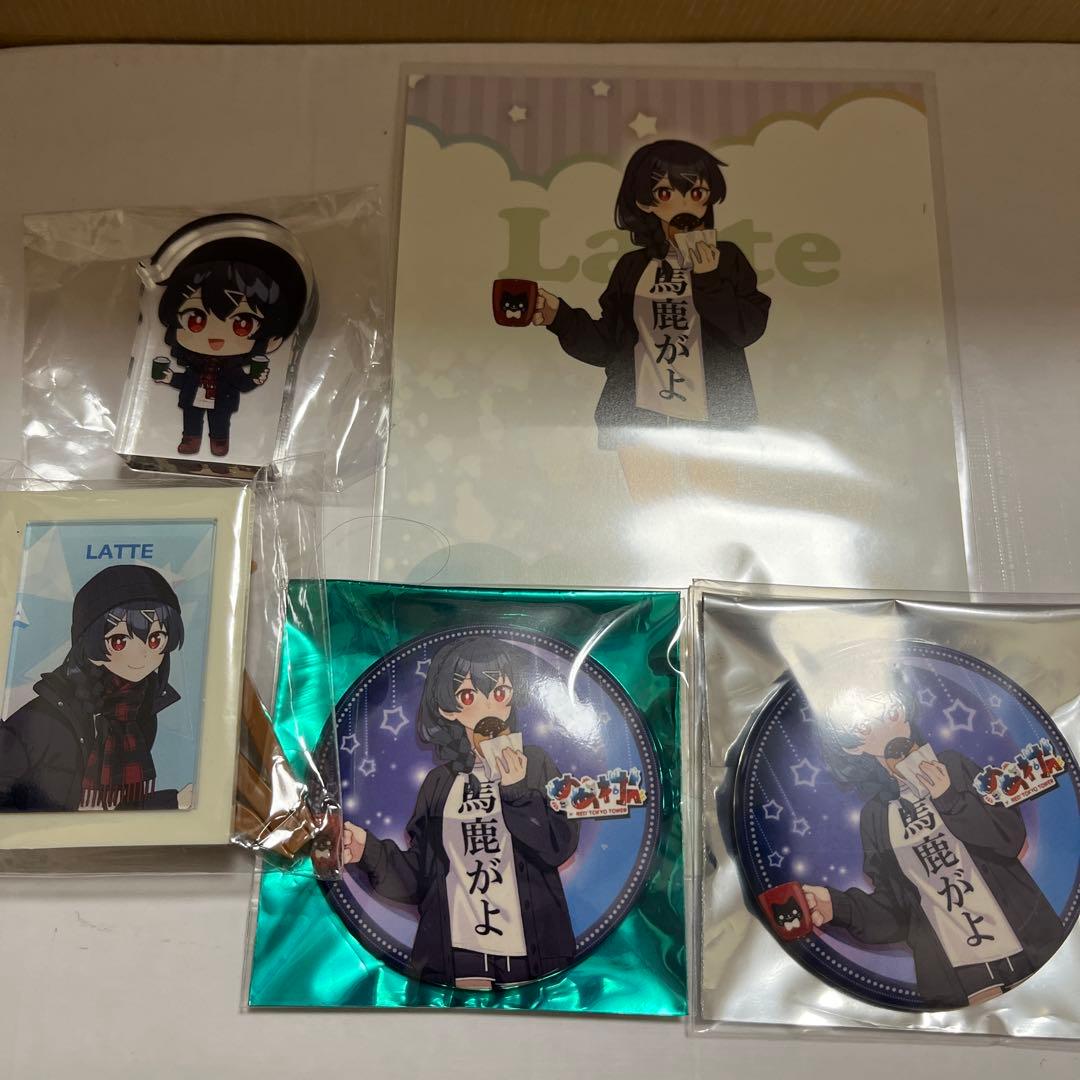 めめ村 Latte 缶バッジ アートフレーム アクリルブロック ポストカード