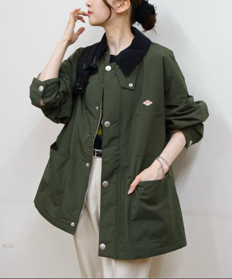 DANTON ダントン　ナイロンタフタ カバーオールジャケット