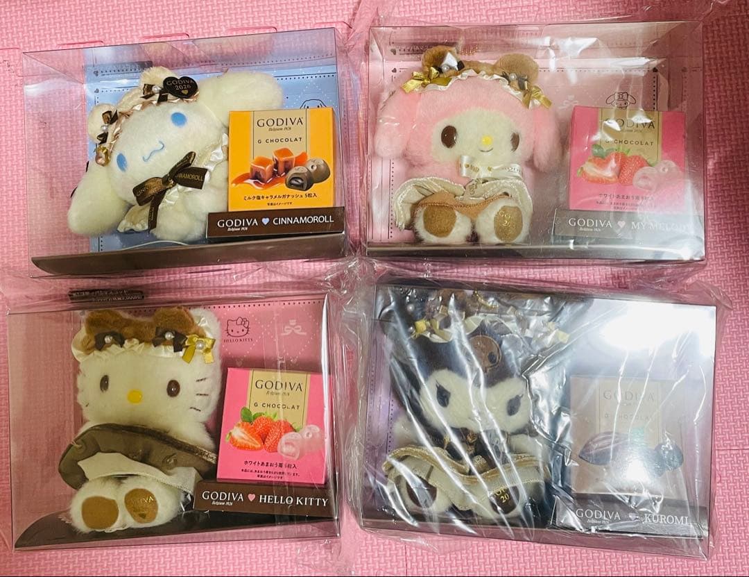 サンリオハローキティマイメロディクロミシナモロールゴディバ&マスコットホルダー