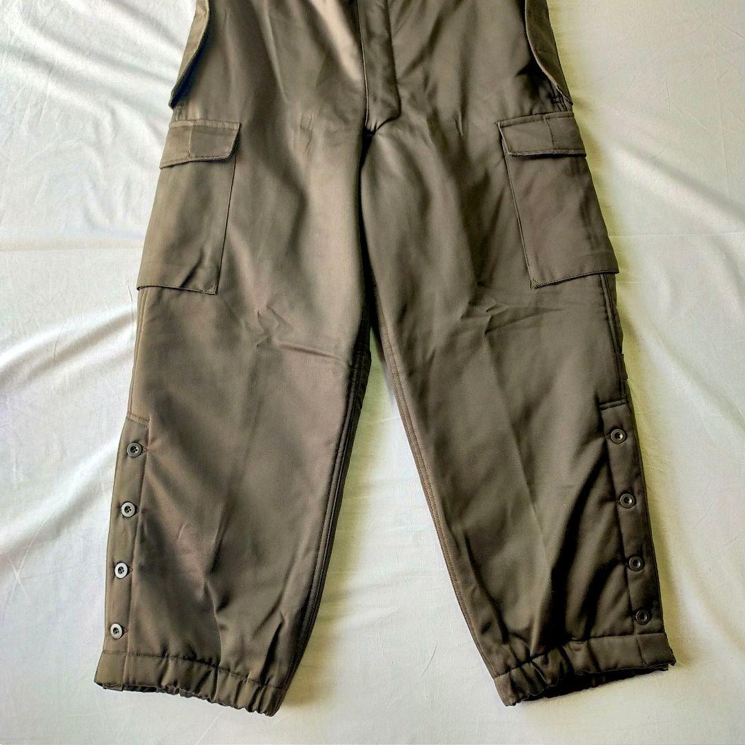 古着 オーストリア軍 オーバーオール サスペンダー 中綿入り ユーロ 80s