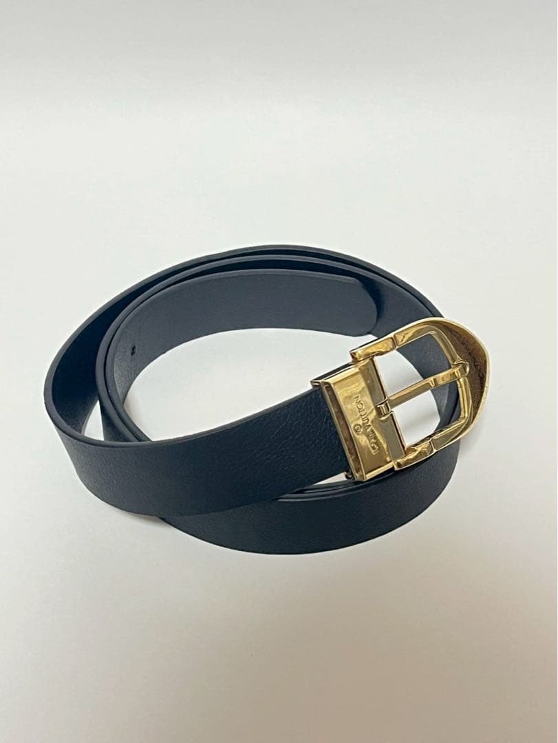 LOUISVUITTONルイヴィトン ベルト 金色バックル バックルが可愛い】LOUIS VUITTON☆リバーシブル ベルト (Louis