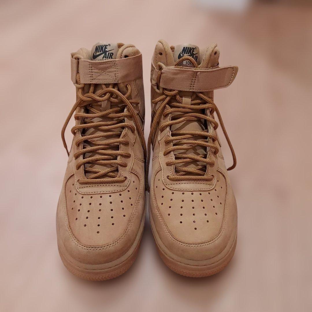 【美品】Nike Air Force 1 ベージュ スニーカー