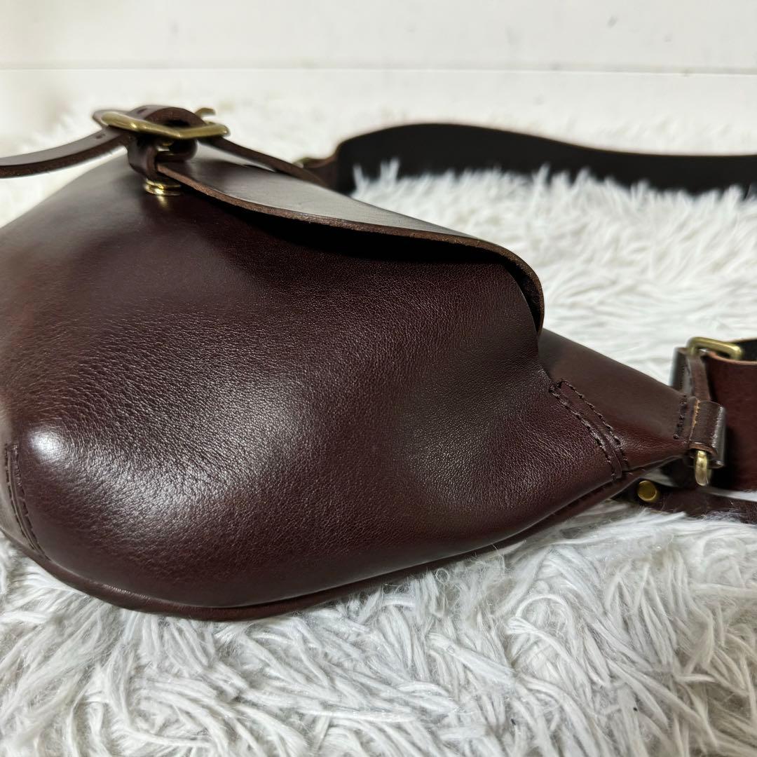 未使用級✨LONA ロナ MILI ミリ ボディーバッグ ブラウニー レザー