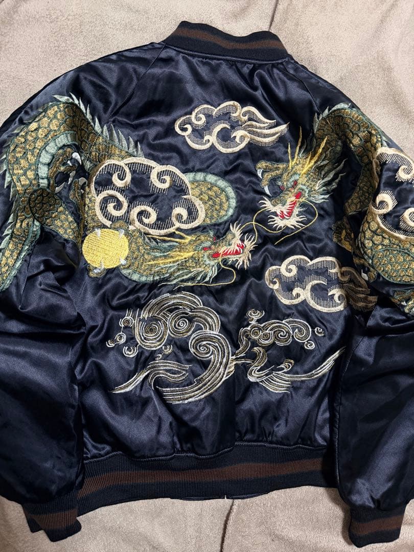 美品 日本製 HOSHIHIME 龍 限定 vintage サテン unisex