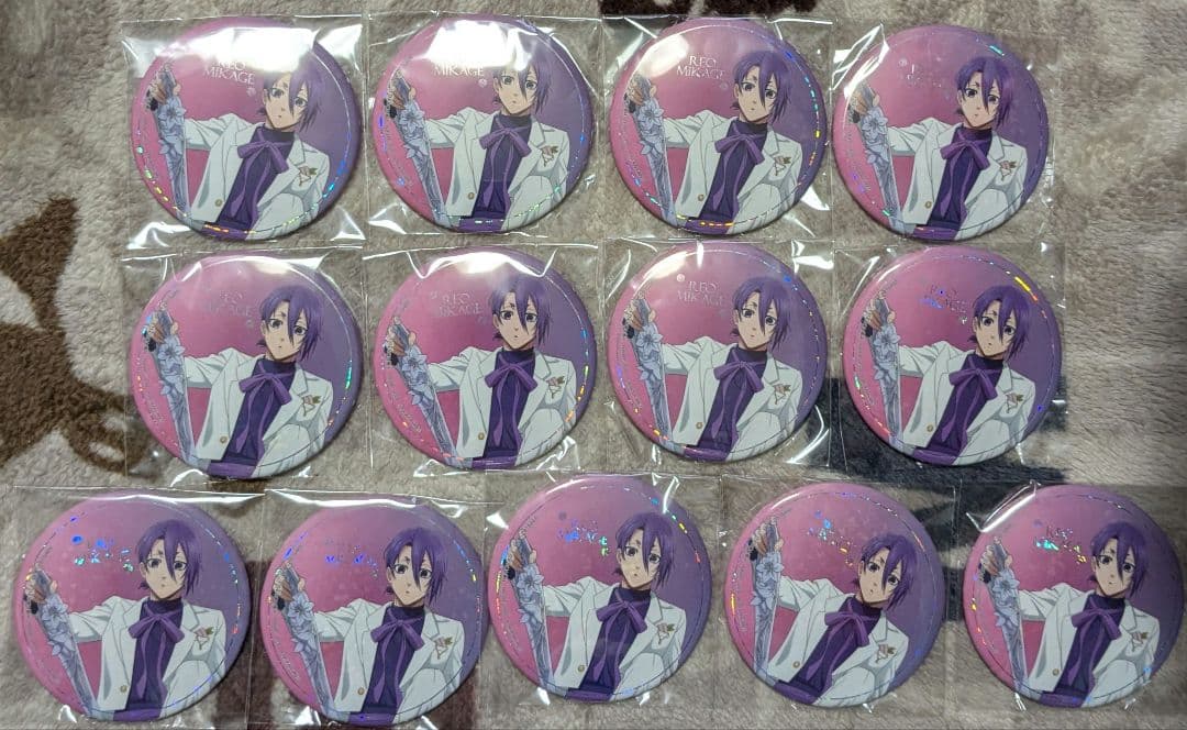 ブルーロック 御影玲王 ホログラム缶バッジ sweets flavor　13個