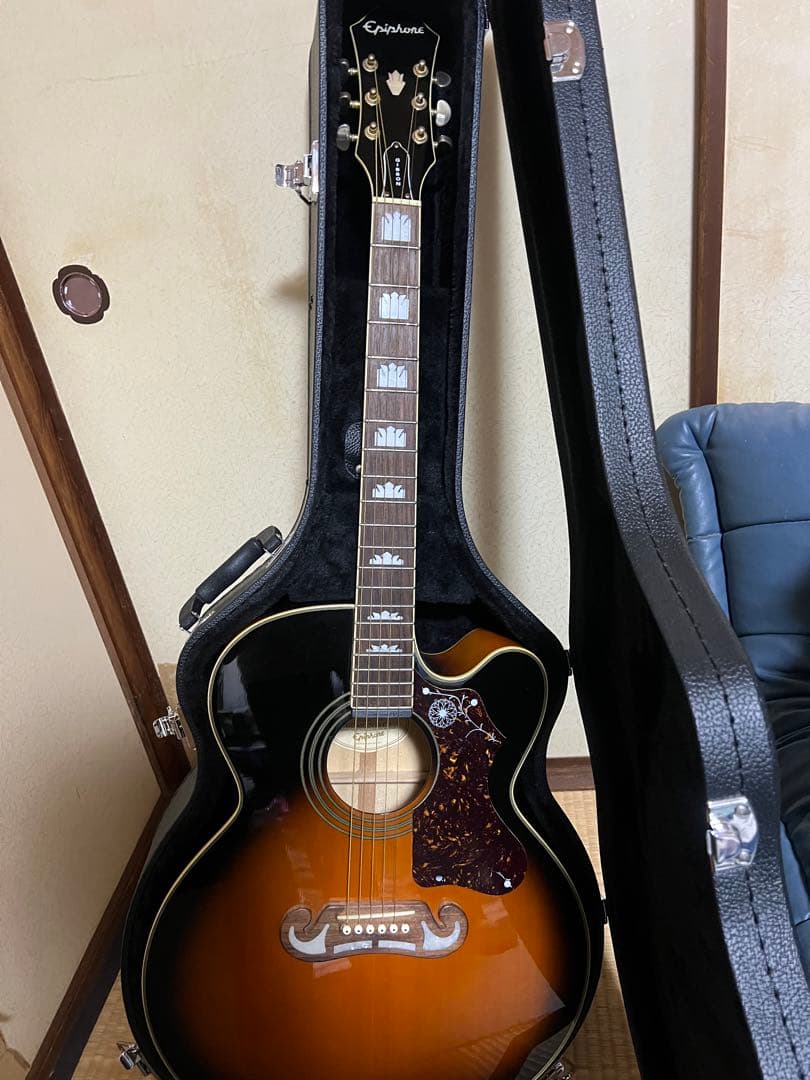 エピフォン　ハードケース付き　EJ-200CE/VS アコースティック