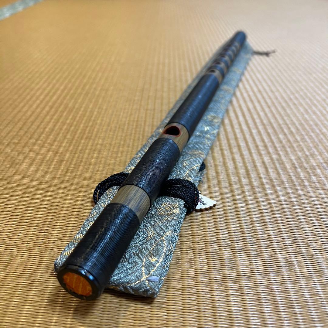 ※お盆SALE価格　神楽笛 紐巻 和楽器 専用笛袋付