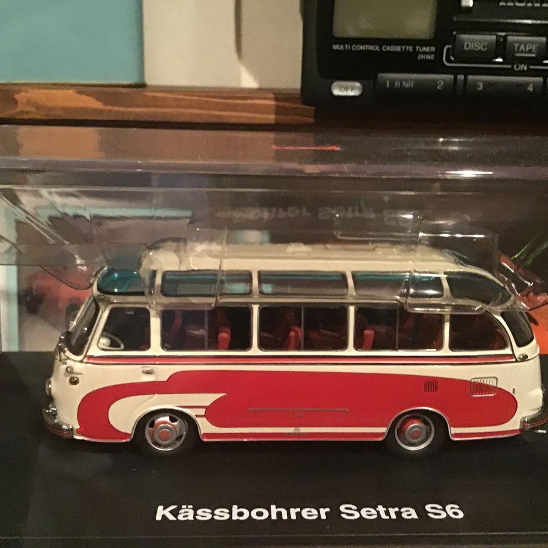 Kässbohrer Setra S6 ミニカー Schuco製 赤と白