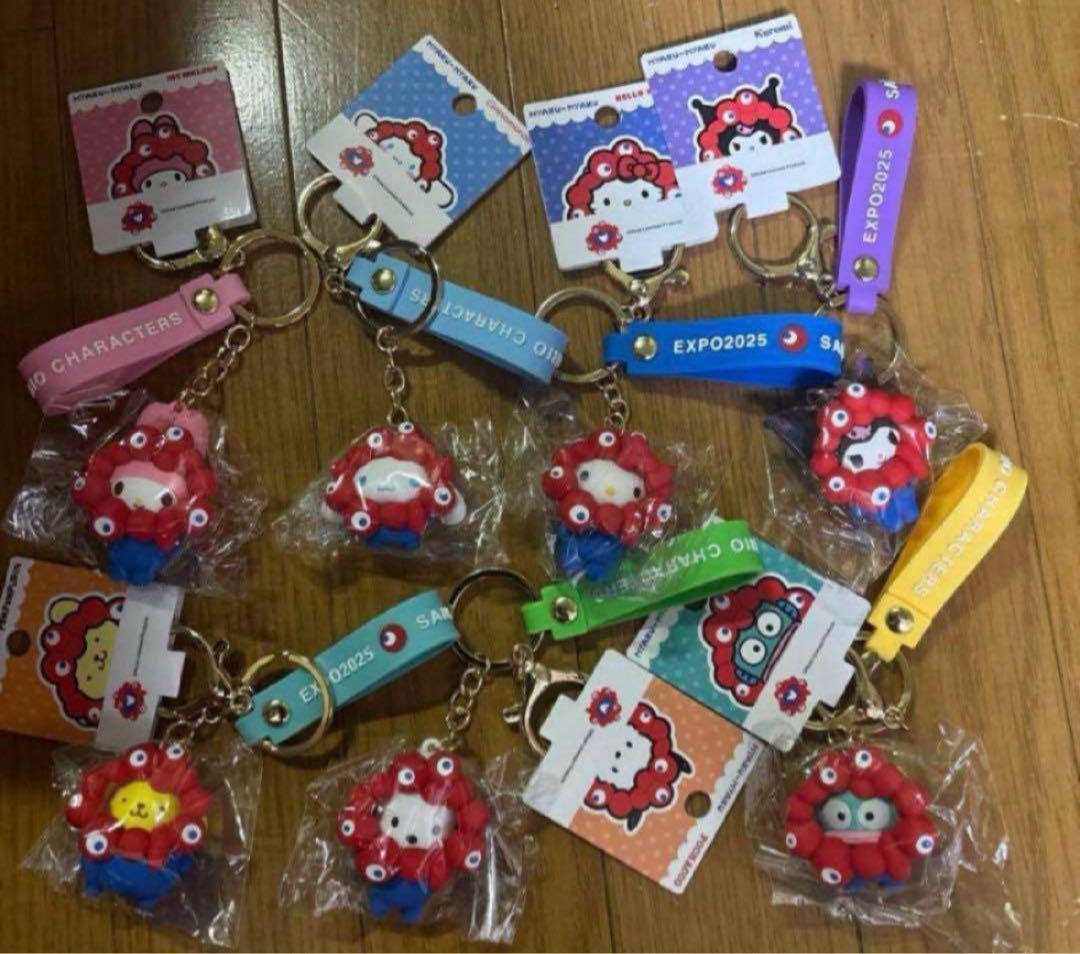 ミャクミャクxサンリオキーホルダー　フルセット
