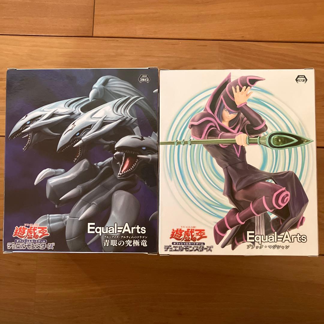 遊戯王 Equal-Arts ブラック・マジシャン 青眼の究極竜フィギュア
