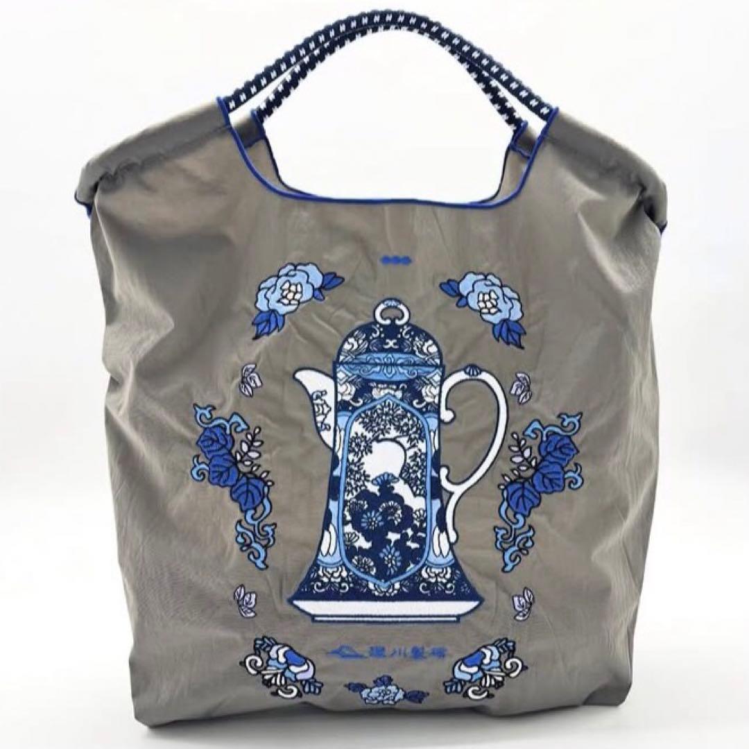 新品 ボールアンドチェーン 深川製磁 コラボ ポット グレー M 有田焼