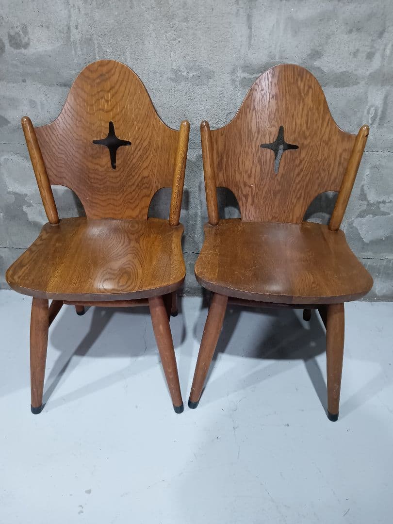 ダイニングチェア】飛騨家具太平産業レザートップチャーチチェア