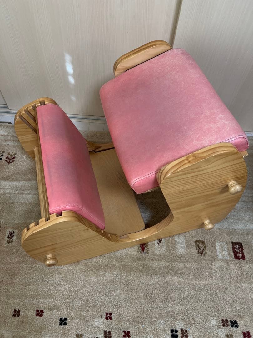 バランスチェア　学習椅子　プロポーションチェア　Keepy 宮武製作所　ピンク