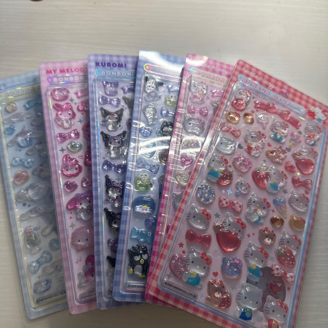 【正規品】ボンボンドロップシール サンリオ 第2弾 サンスター文具 ボンボンドロップシール はぴだんぶい S8812136 第二弾
