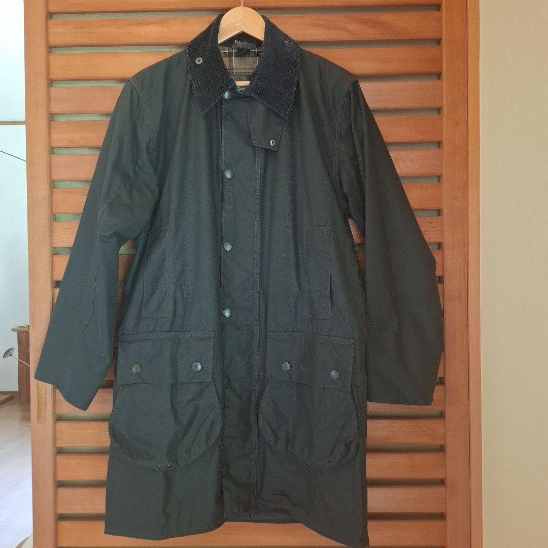 バブアーボーダーネイビーブラウンステッチ稀少!ほぼ新品　00,s 36