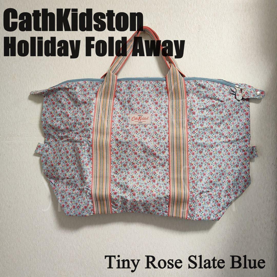 CathKidston Holiday Fold Away◇大容量バッグ◇収納◇ Warm Cream Female Foldaway Holiday Bag Small Painted Bloom