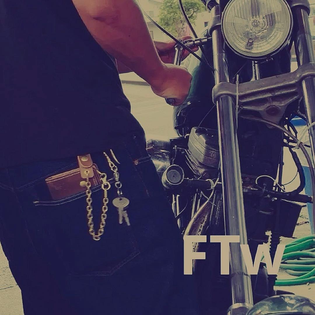 WALDESジッパートラッカーウォレット トラッカーズウォレット ブラウン