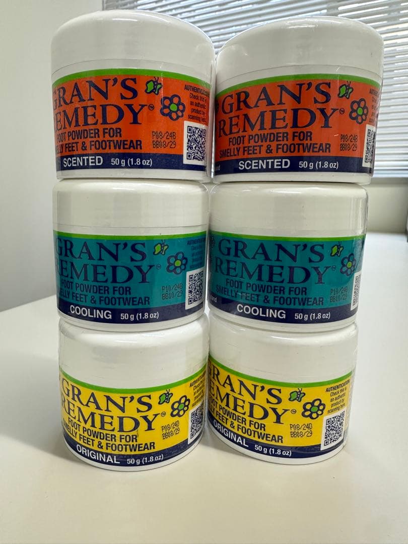 GRAN'S REMEDY 50g プレーン/花の香り/クールミント*各2個