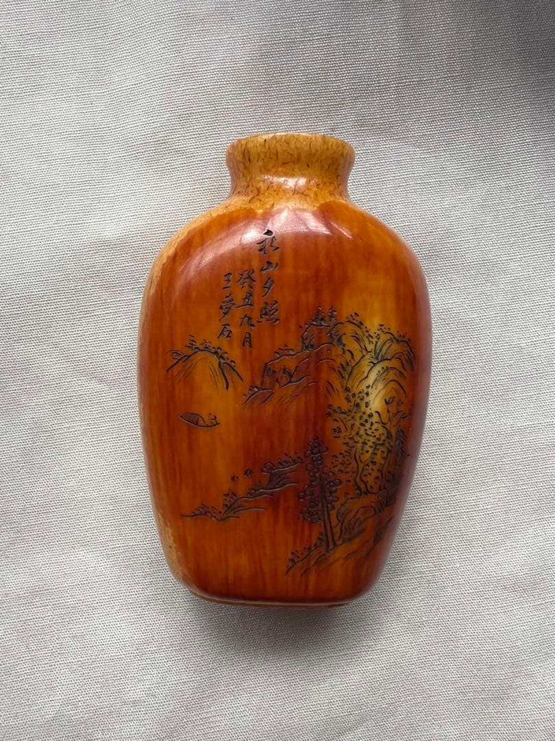 鼻煙壺 彫刻 古美術