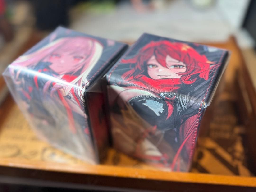 勝利の女神：NIKKE 合皮製デッキケース　ラピ、レッドフードセット