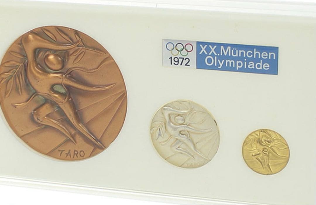 1972年第20回ミュンヘンオリンピック 公式参加メダル 金・銀・銅
