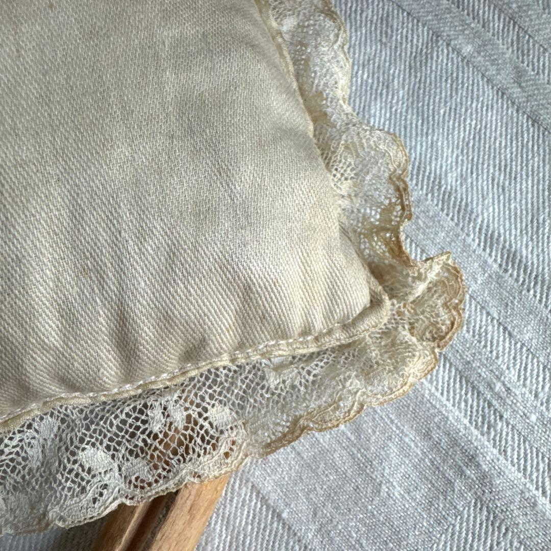 アンティークレースクッション ブドワールクッション フランス