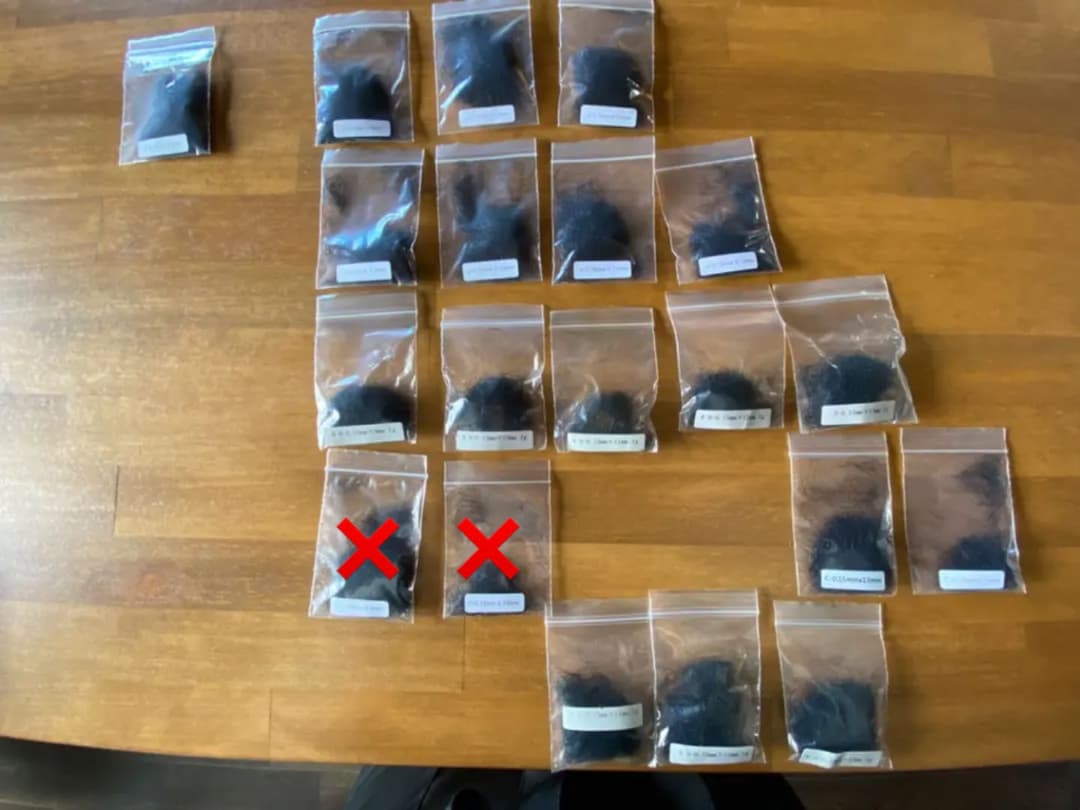 まつげエクステ　バラ毛　種類多数