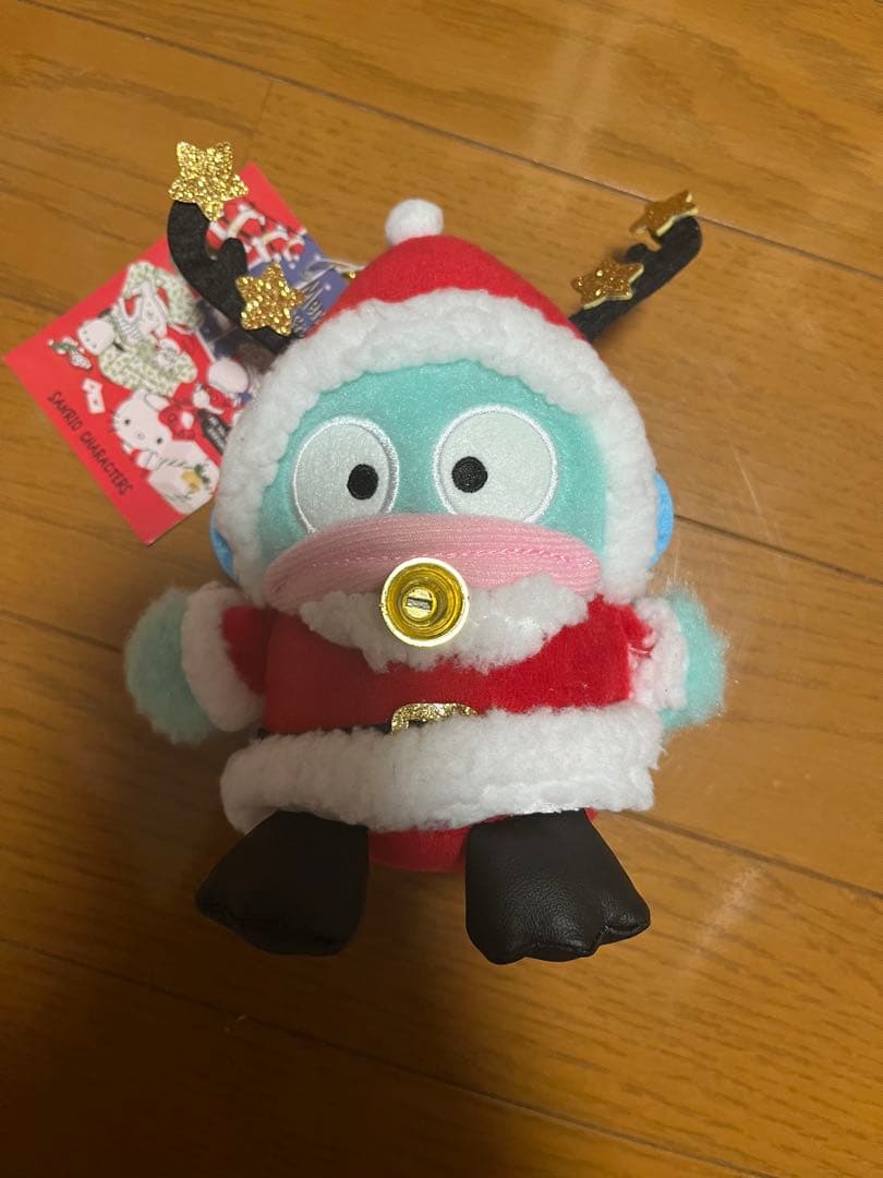 新品タグ付 サンリオ ハンギョドン クリスマス サンタ ぬいぐるみ キー