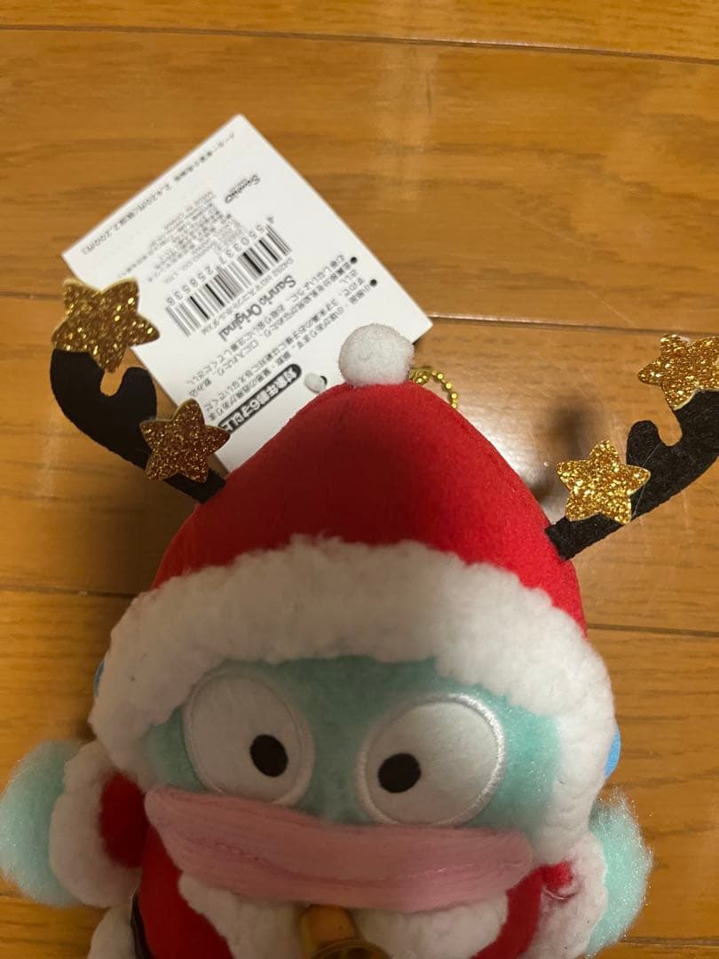 新品タグ付 サンリオ ハンギョドン クリスマス サンタ ぬいぐるみ キー