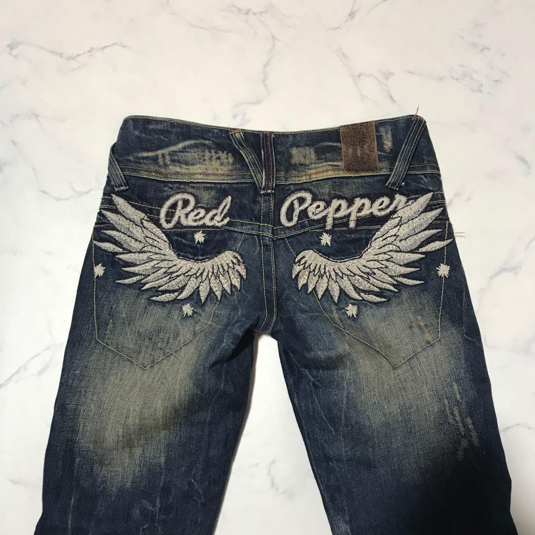 redpepper 平成ギャル Y2K archive 刺繍 スリムジーンズ