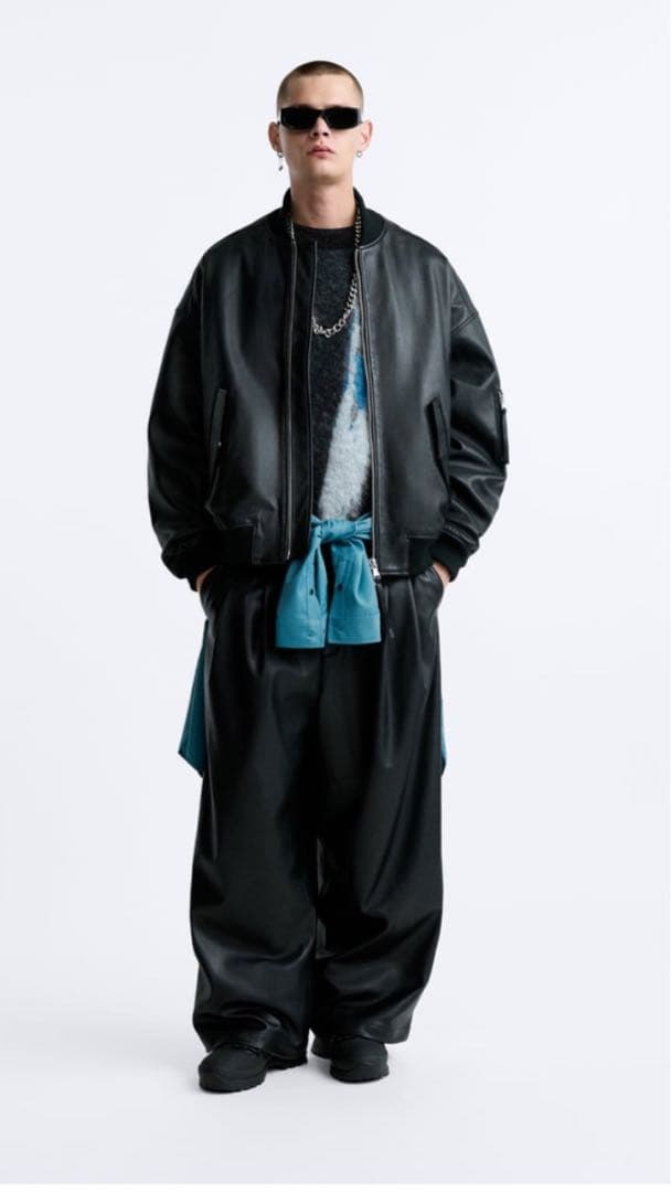 ZARAレザー ボンバージャケット X MAISON SPECIAL Mサイズ|mercari