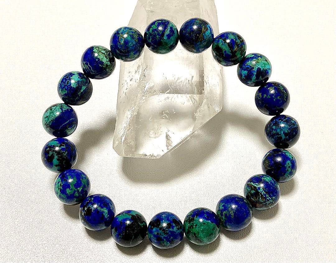 オールドボーイズ様　究極品質　未来を切り拓く聖なる石　アズロマラカイトのブレス